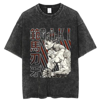 Grappler Baki Kyokudai Taikai Anime T shirt Oversize Streetwear Short Sleeve Creative Printing Mens Clothing Vintage 5.jpg 640x640 5 - Baki Merch